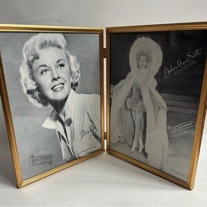Vintage Hinged Gold Double Frame 8 x 10 Decorative Arts Corp Chicago